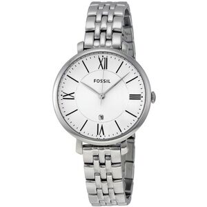 Fossil Silver Watch jacqueline with White Face